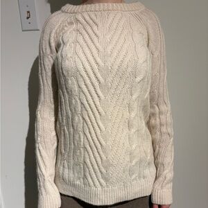 H&M Cream Cable Knit Sweater